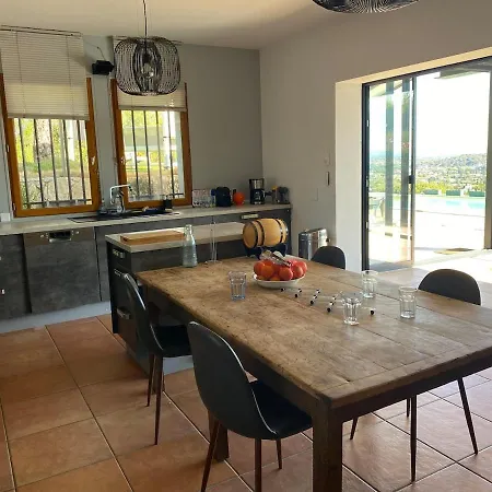 Maison D'architecte Avec Vue Panoramique Sur Le Palais Des Papes, A 10 Mn En Bus D'avignon Centre Villeneuve-lès-Avignon